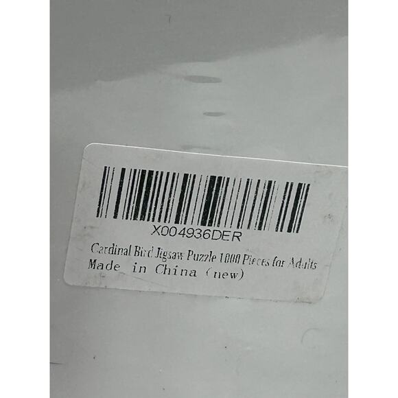 Lorkako Cardinal Bird Stained Glass Jigsaw Puzzle 1000 Piece Adult Red Blue New - Picture 7 of 8